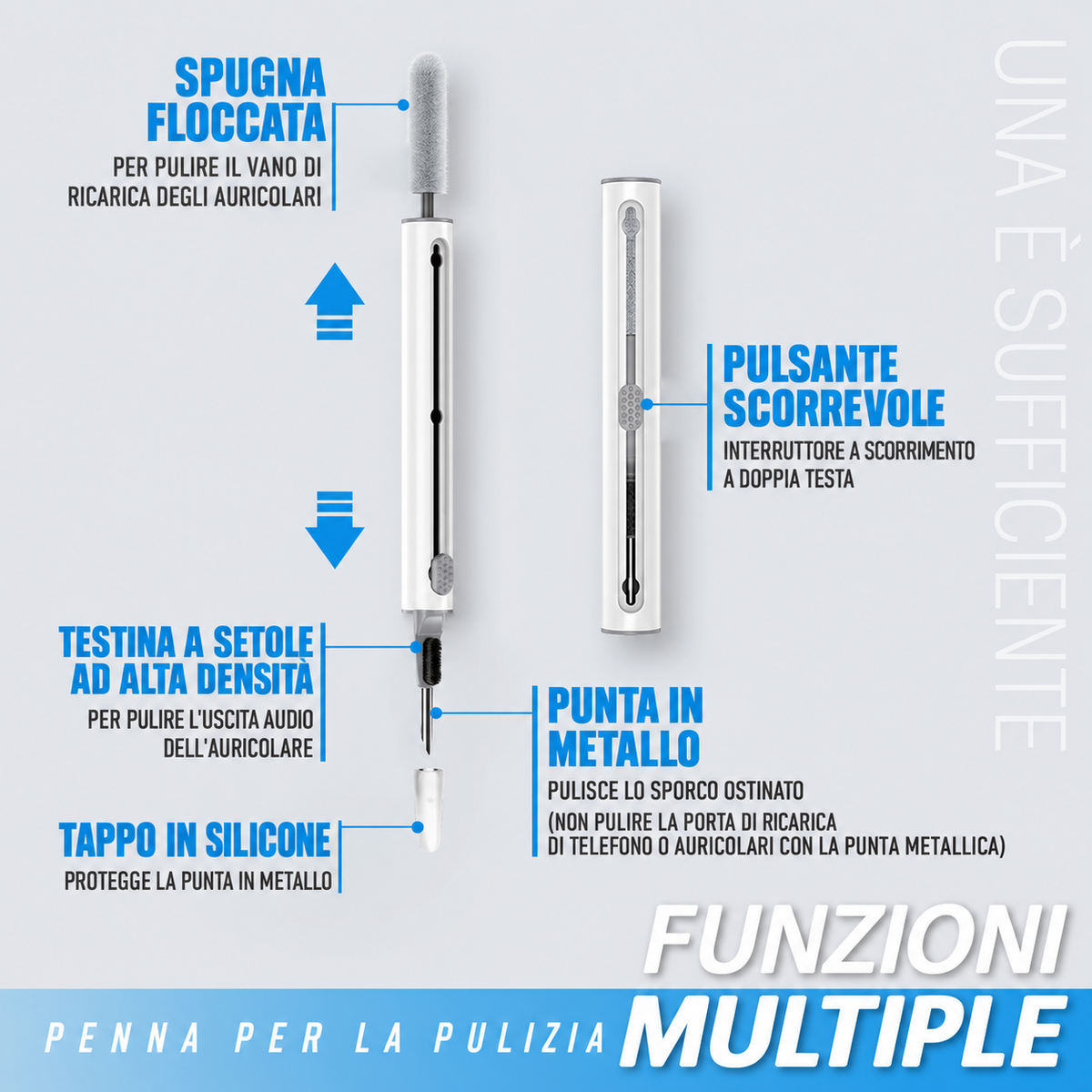 KIT SPAZZOLA PER PULIZIA DEGLI AURICOLARI | NEWTOP