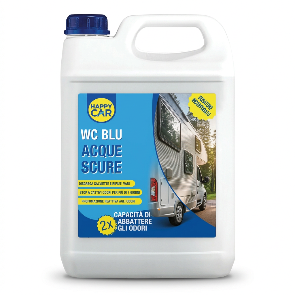 HappyCar Disgregante WC Camper Blu 5 L