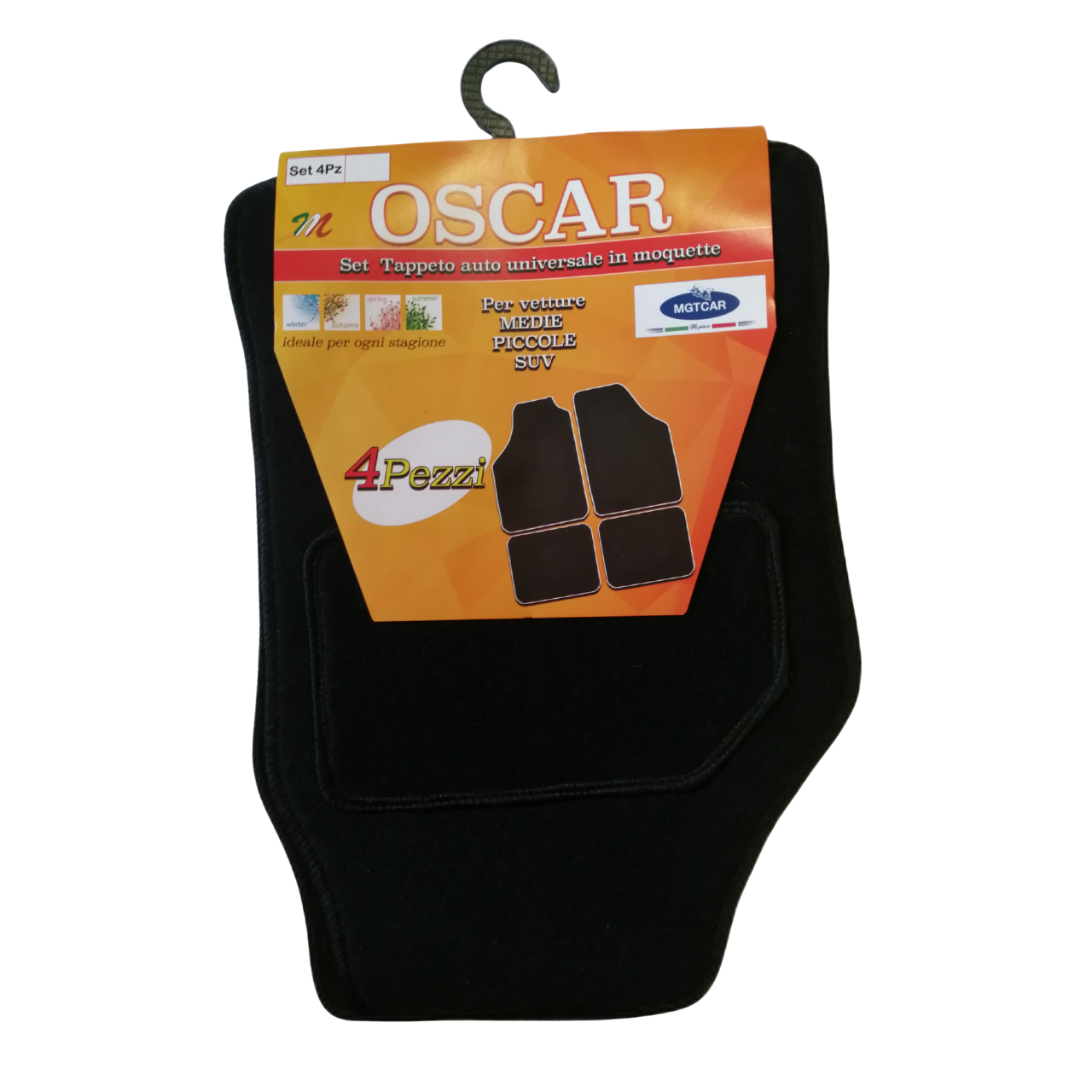 Set Tappeti Auto Universali in Moquette Oscar – 4 Pezzi