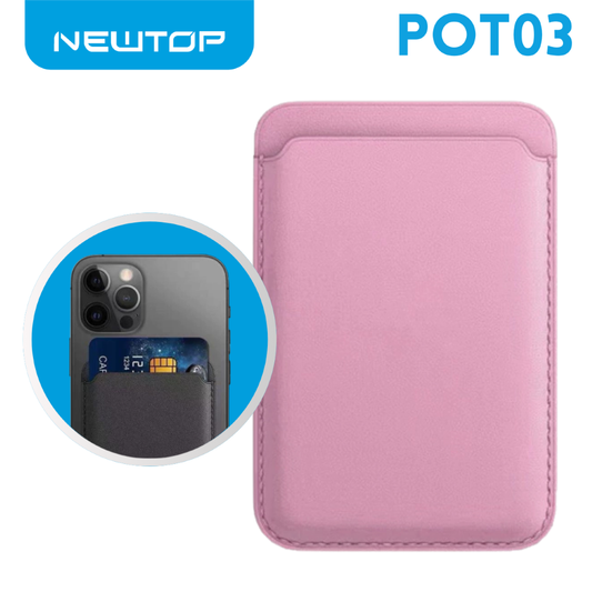 PORTAFOGLIO CON MAGSAFE ROSA | NEWTOP
