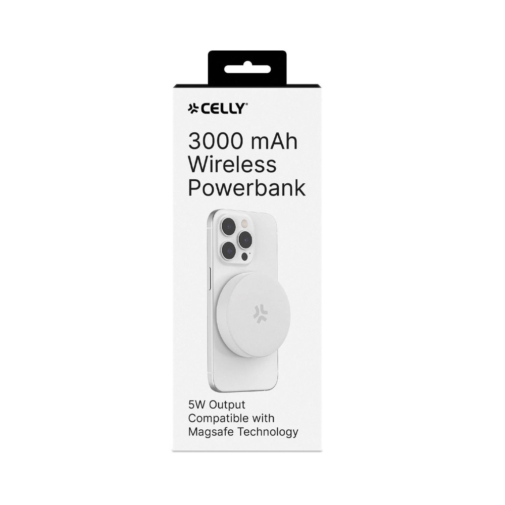 Power Bank Magnetico Wireless Bianco | CELLY