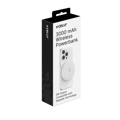Power Bank Magnetico Wireless Bianco | CELLY