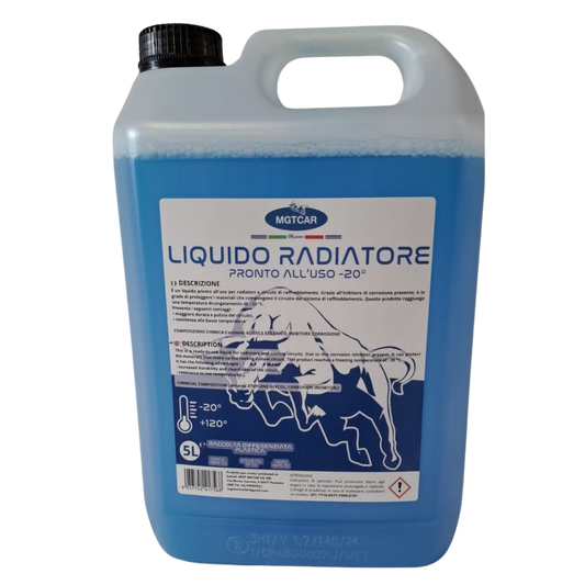 MGTCAR Liquido Radiatore Pronto all’Uso -20°C – 5 Litri
