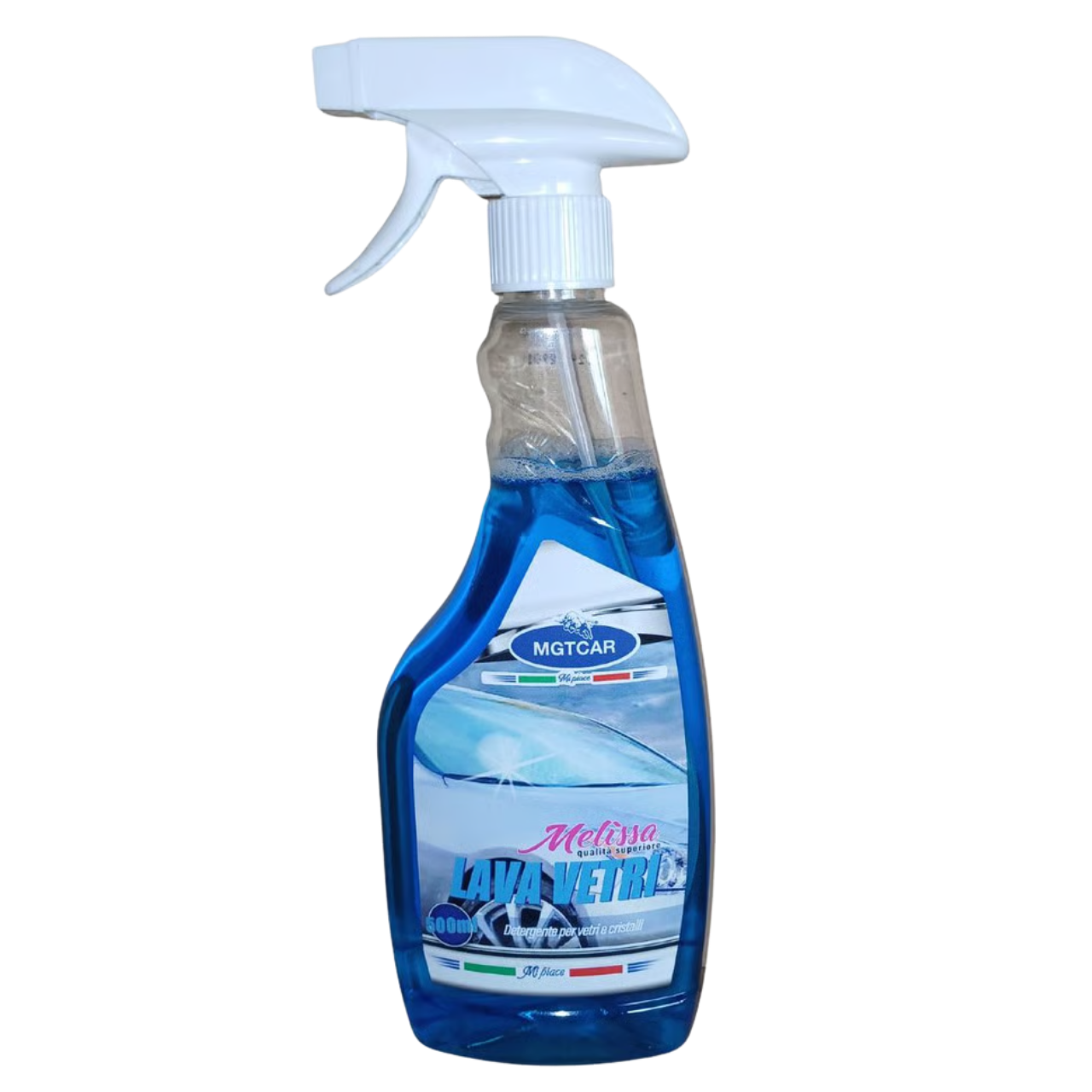 MGTCAR - LINEA MELISSA Lava Vetri Spray – Detergente per Vetri e Cristalli – 500 ml