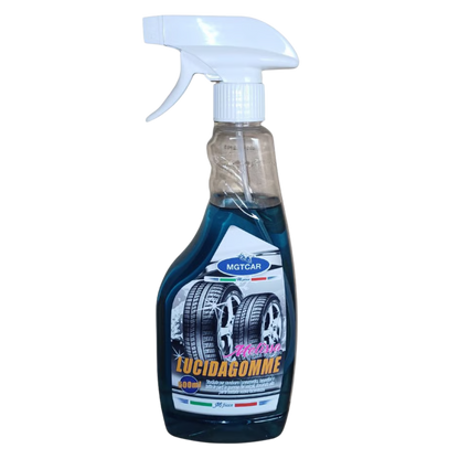 MGTCAR - LINEA MELISSA Lucida Gomme Spray – Rinnova e Protegge Pneumatici – 500 ml