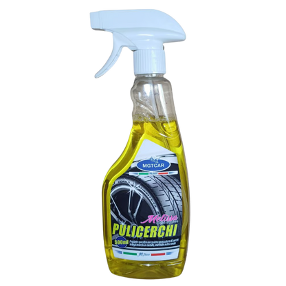 MGTCAR - LINEA MELISSA Pulicerchi Spray – Detergente per Cerchi Auto – 500 ml