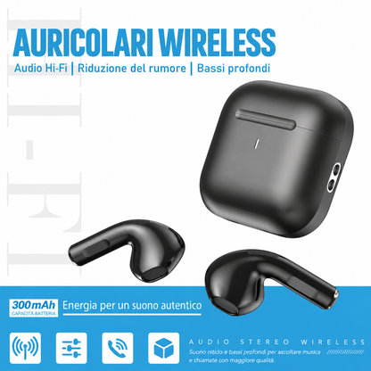 AURICOLARE WIRELESS NERO | NEWTOP