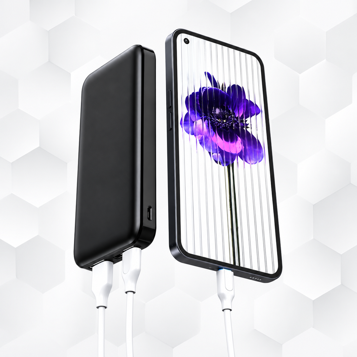 Power Bank 10.000 mAh con Doppia Porta USB – Nero | NEWTOP