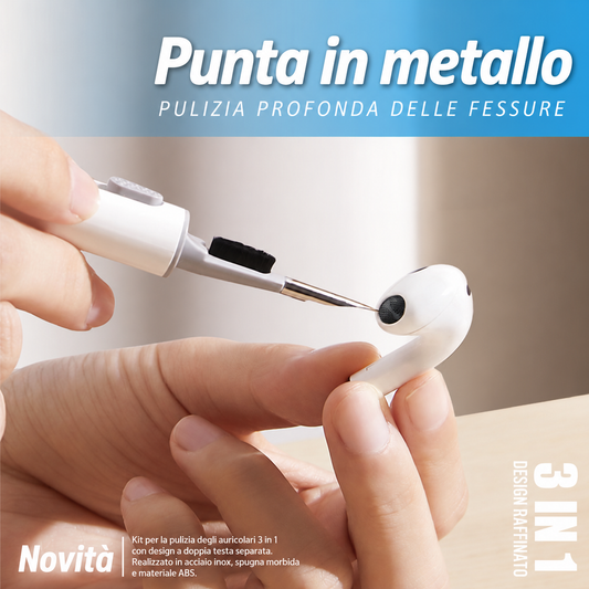 KIT SPAZZOLA PER PULIZIA DEGLI AURICOLARI | NEWTOP