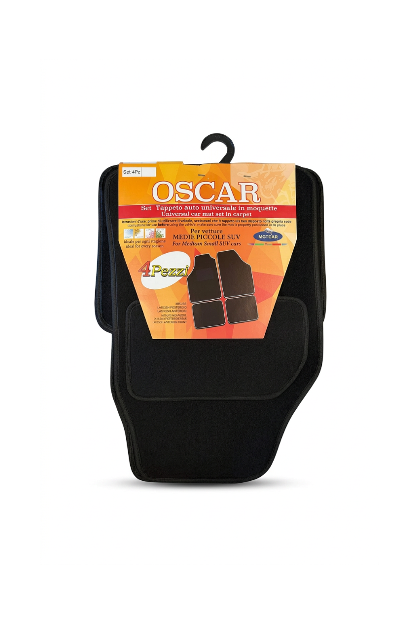 Set Tappeti Auto Universali in Moquette Oscar – 4 Pezzi