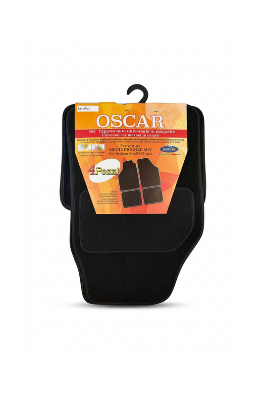 Set Tappeti Auto Universali in Moquette Oscar – 4 Pezzi