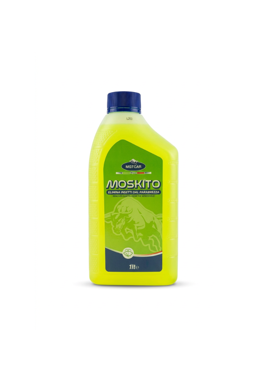 Liquido Lavavetri Moskito – Elimina Insetti dal Parabrezza – 1 Litro | MGTCAR