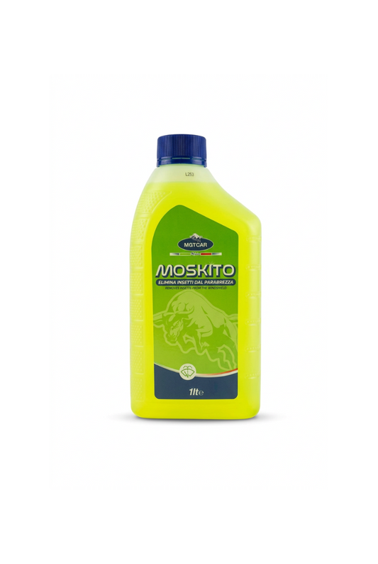 Liquido Lavavetri Moskito – Elimina Insetti dal Parabrezza – 1 Litro | MGTCAR