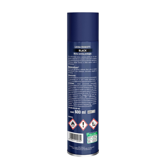 HappyCar Spray Lucida Cruscotto Auto Black 600 ml
