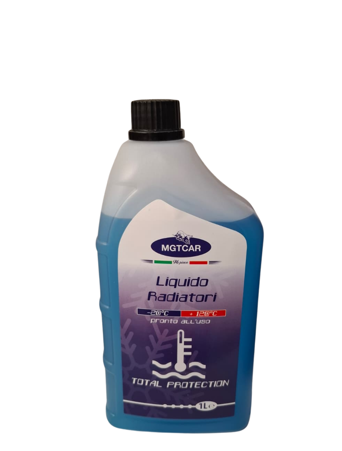 MGTCAR Liquido Radiatore Pronto all'Uso 1 Litro | Rosso, Blu e Giallo | Protezione -20°C +120°C