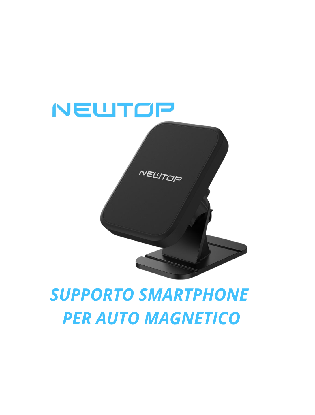 Supporto Magnetico Universale per Smartphone da Cruscotto Auto – Nero | NEWTOP