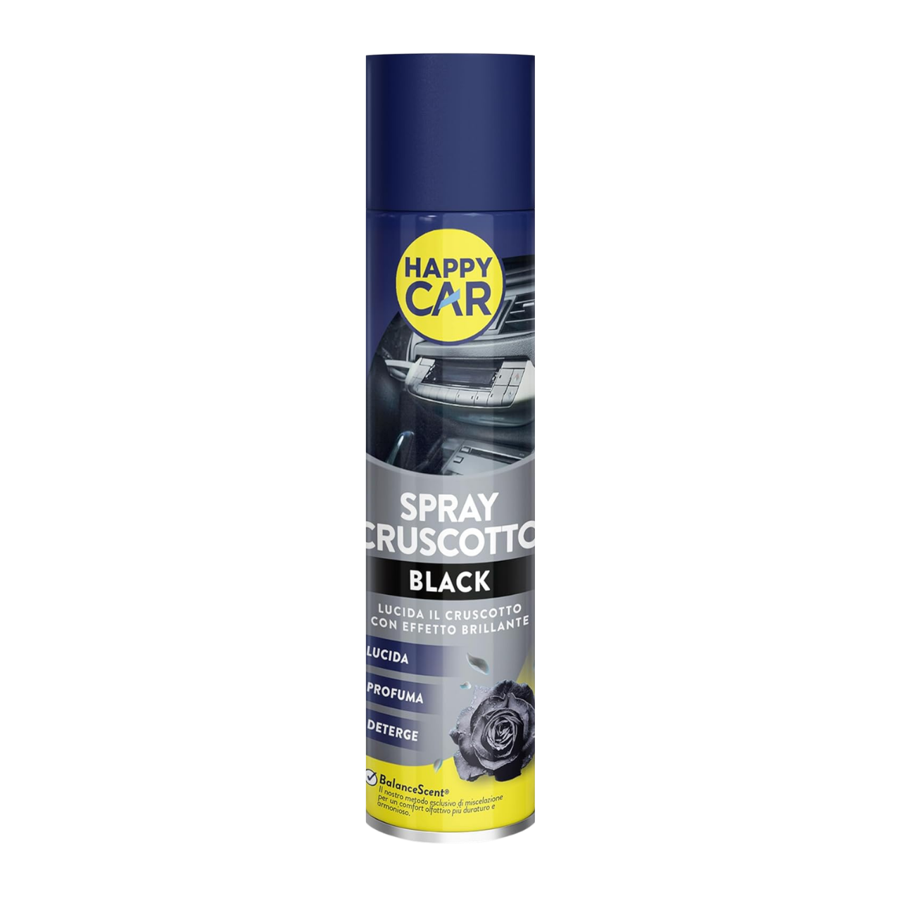 HappyCar Spray Lucida Cruscotto Auto Black 600 ml