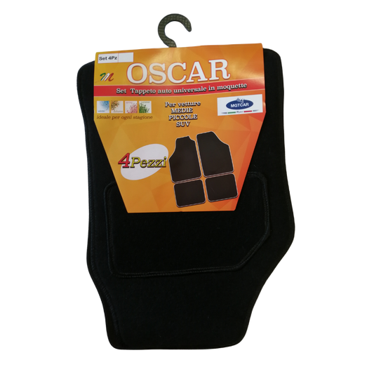 Set Tappeti Auto Universali in Moquette Oscar – 4 Pezzi