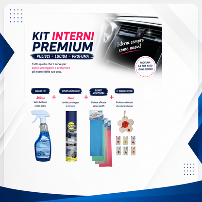 KIT INTERNI PREMIUM – Pulisci, Lucida, Profuma