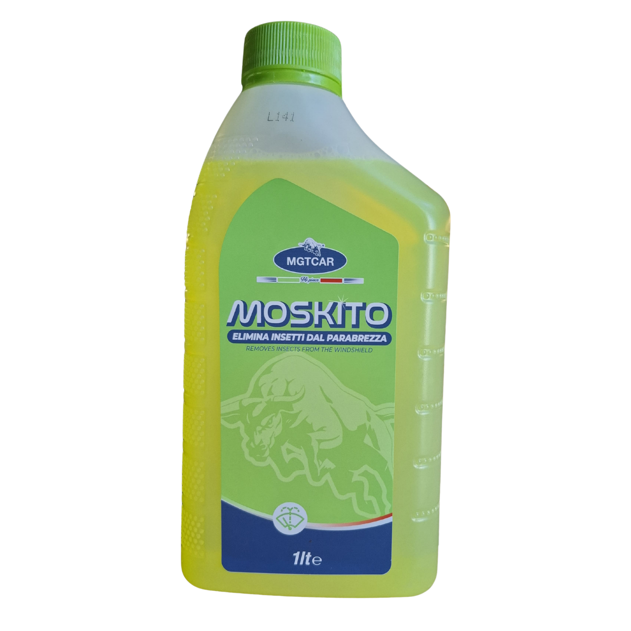 MGTCAR Liquido Lavavetri Moskito – Elimina Insetti dal Parabrezza – 1 Litro