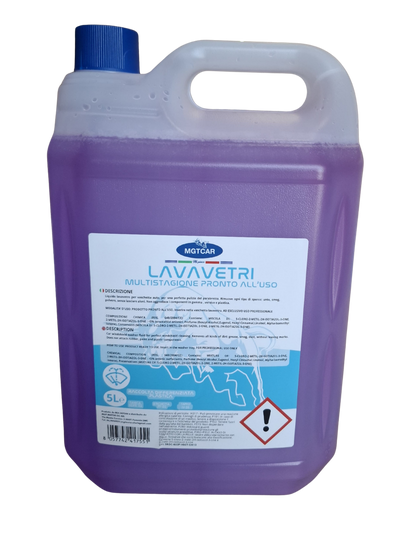 MGTCAR Liquido Lavavetri Pluristagione Pronto all’Uso – 5 Litri
