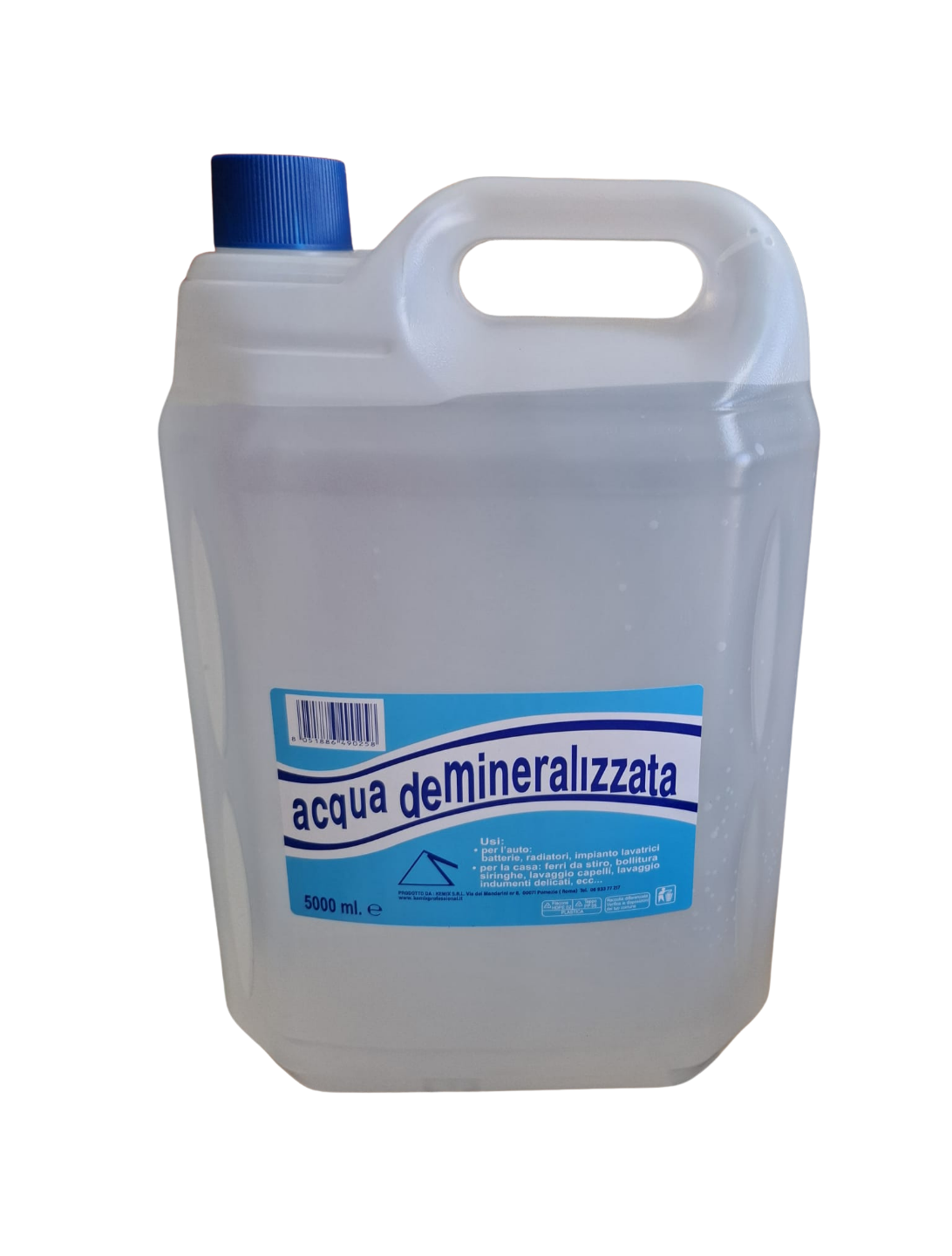 Acqua Demineralizzata 5L – Uso Auto e Domestico