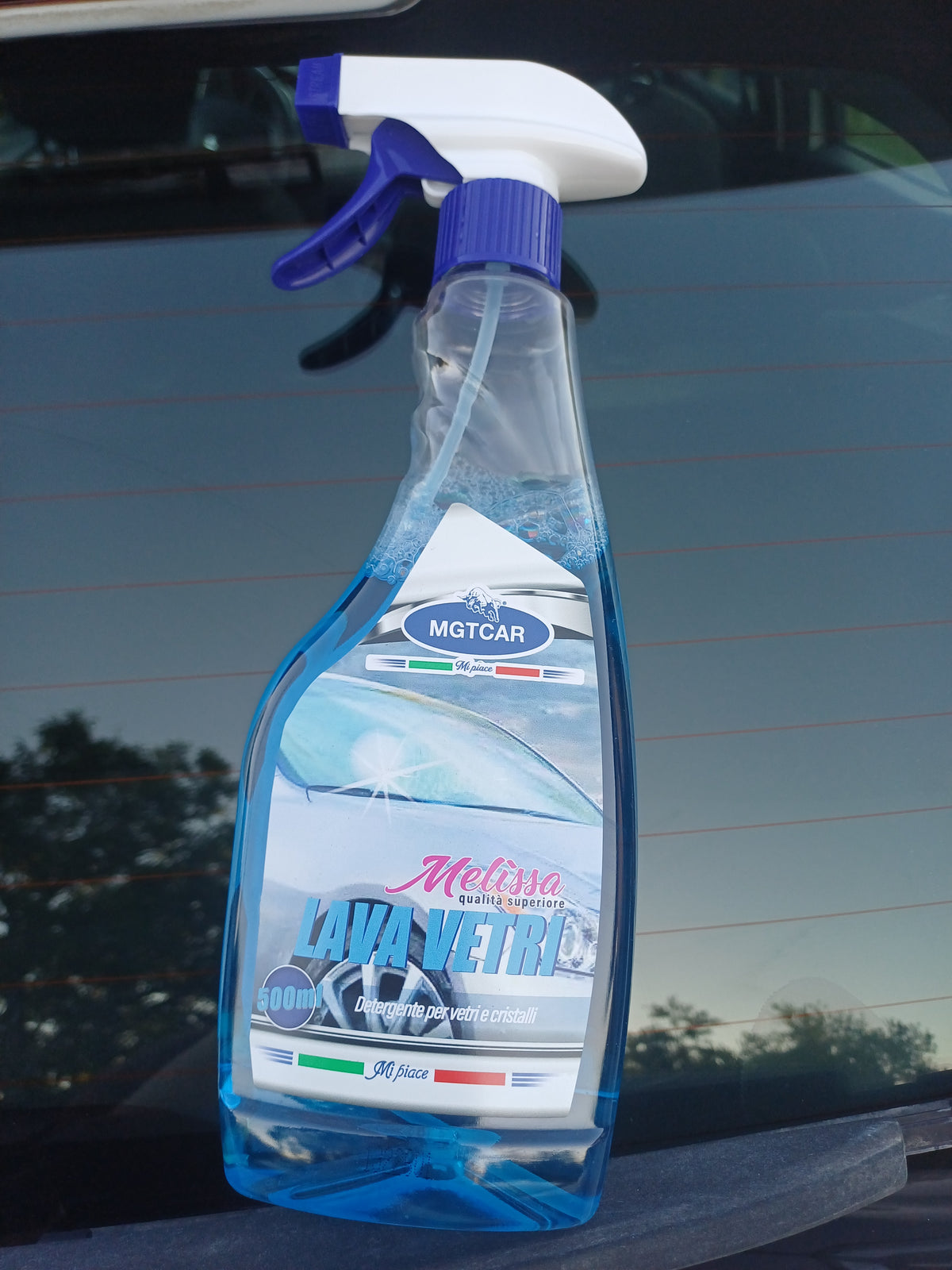 MGTCAR - LINEA MELISSA Lava Vetri Spray – Detergente per Vetri e Cristalli – 500 ml